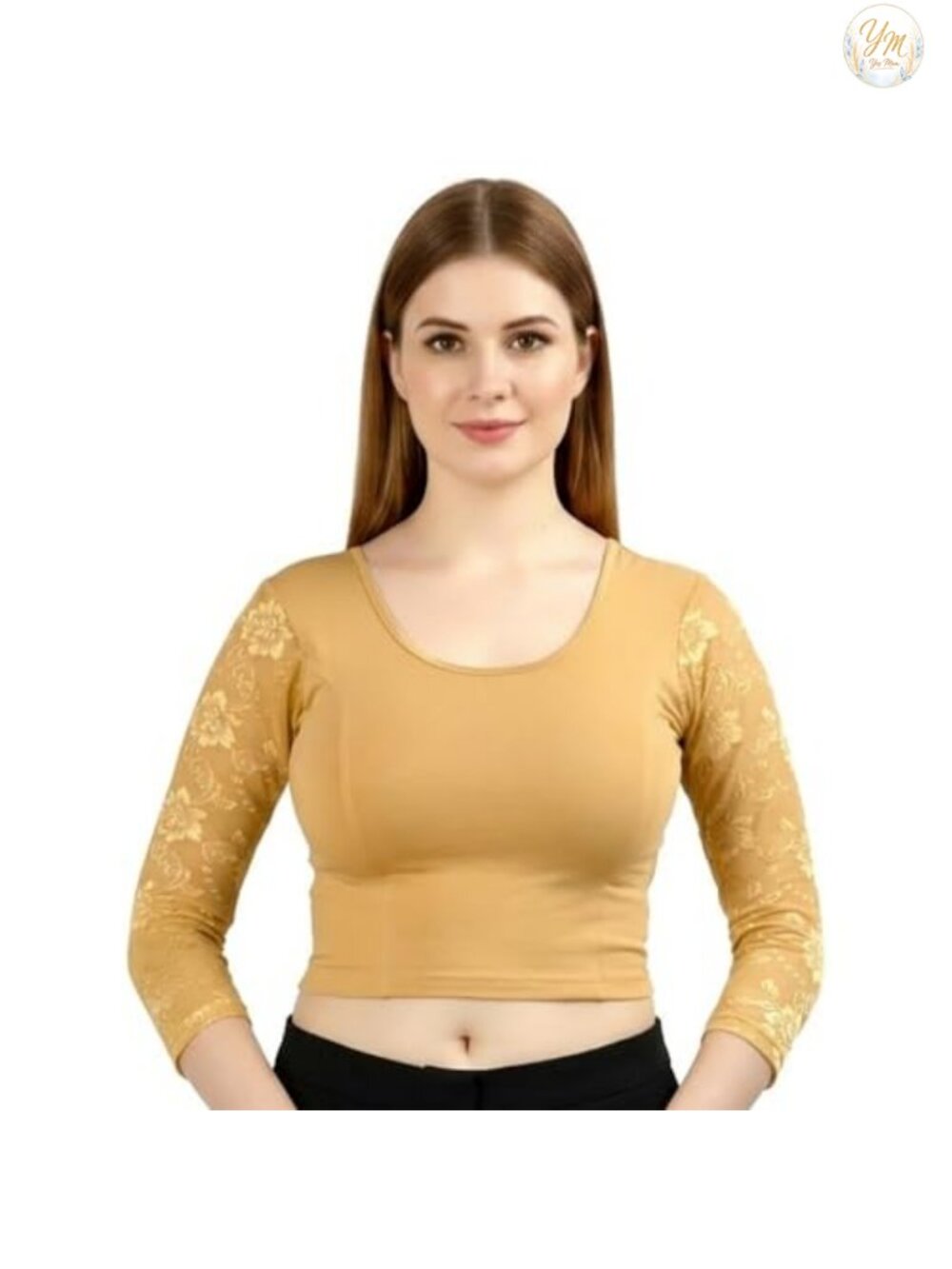 Readymade Saree Blouse Choli Stretchable Cotton Spandex Crop Top